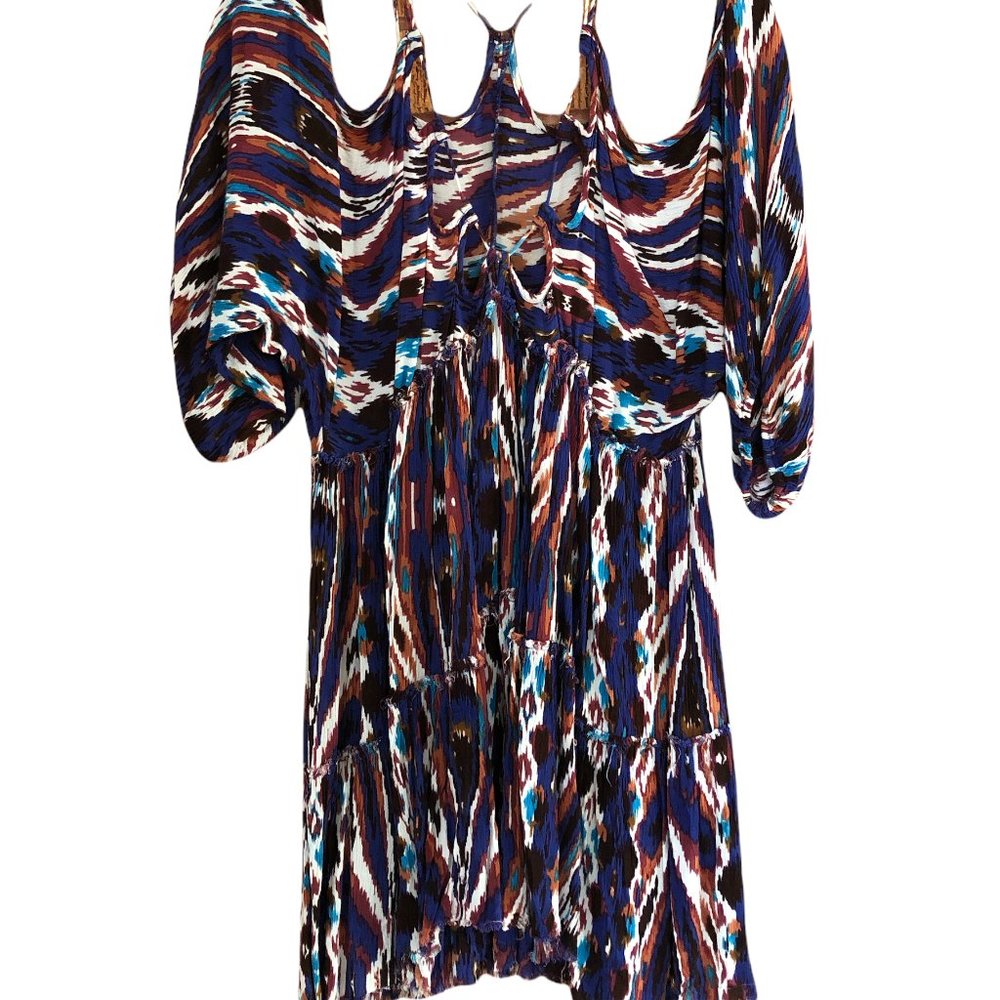 Free People colorful off the shoulder dress